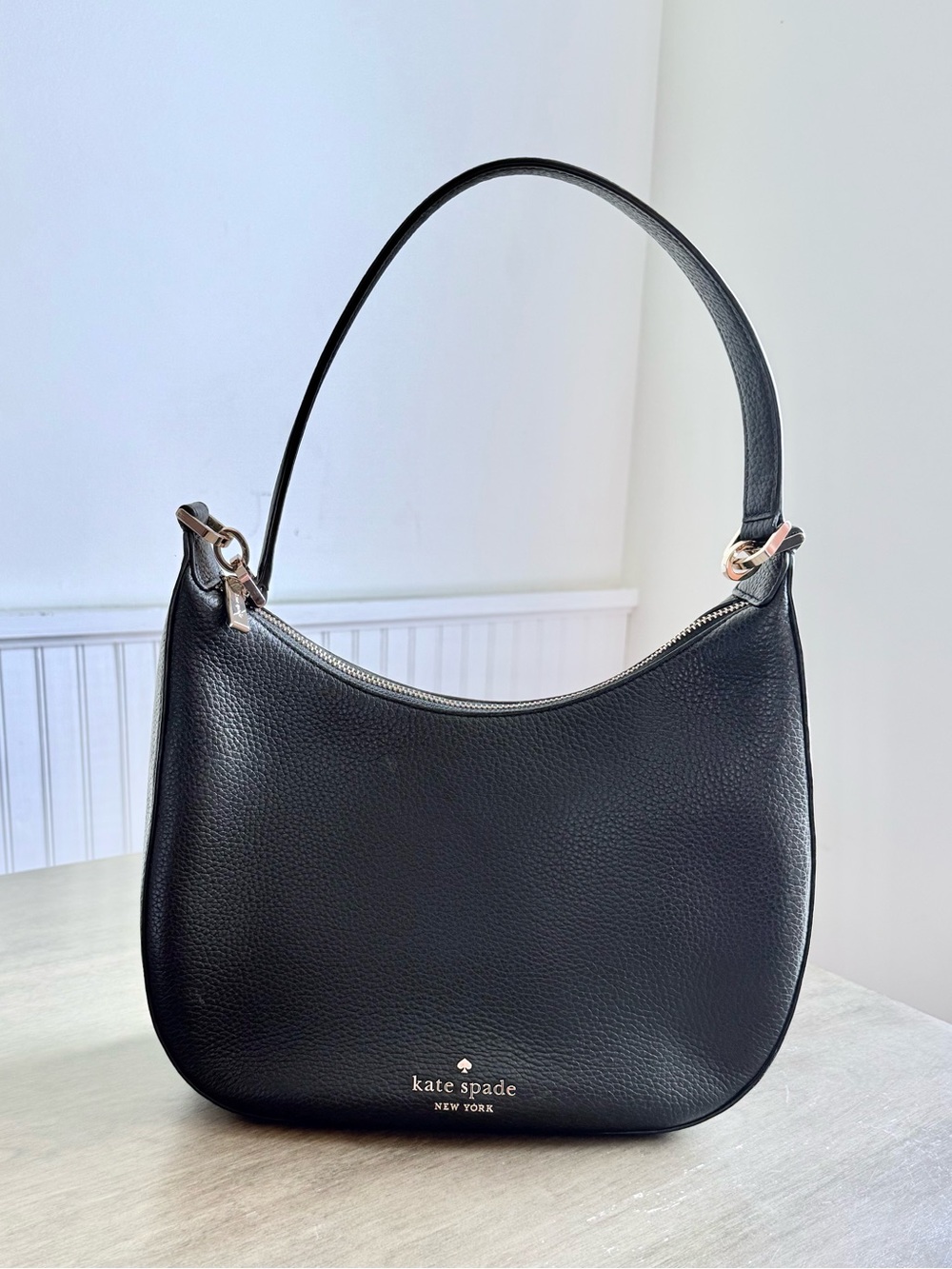 Kate Spade “Brand New” Black Pebbled Leather Shoulder & Crossbody Bag